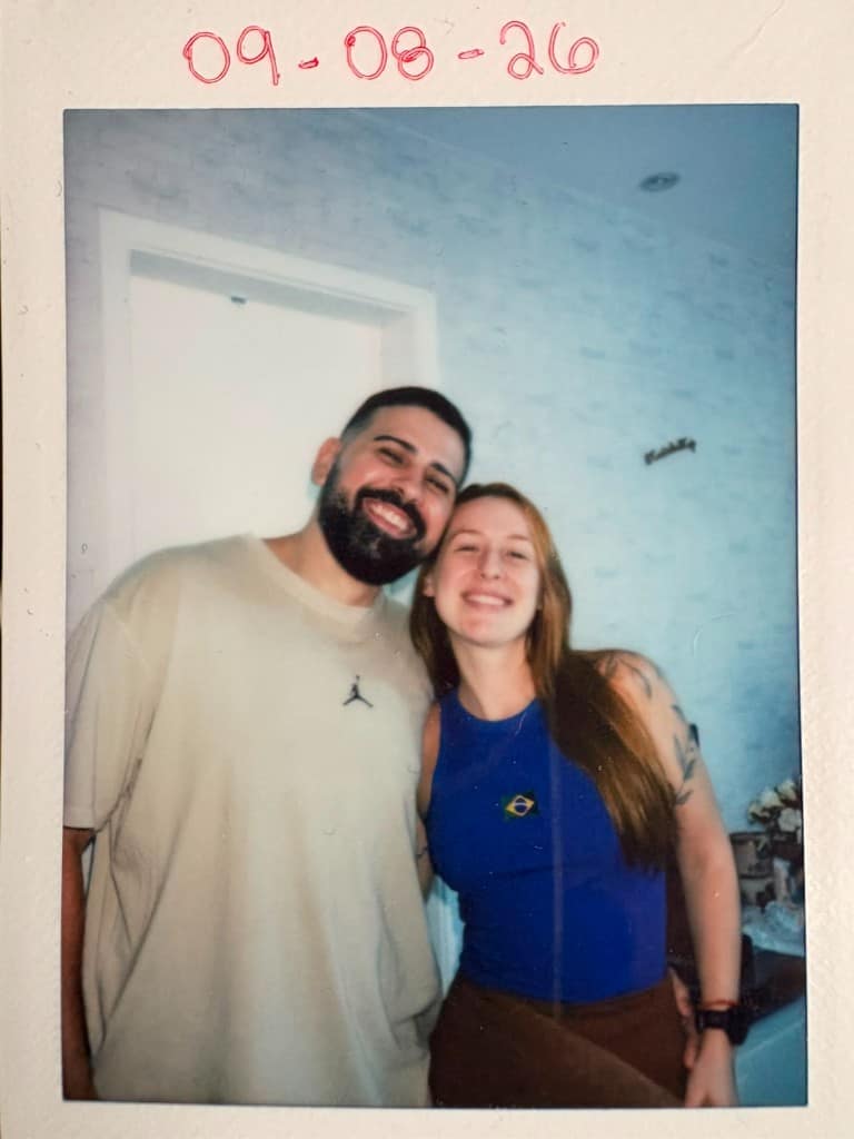 Mayra e Bruno em 9 de agosto de 2026